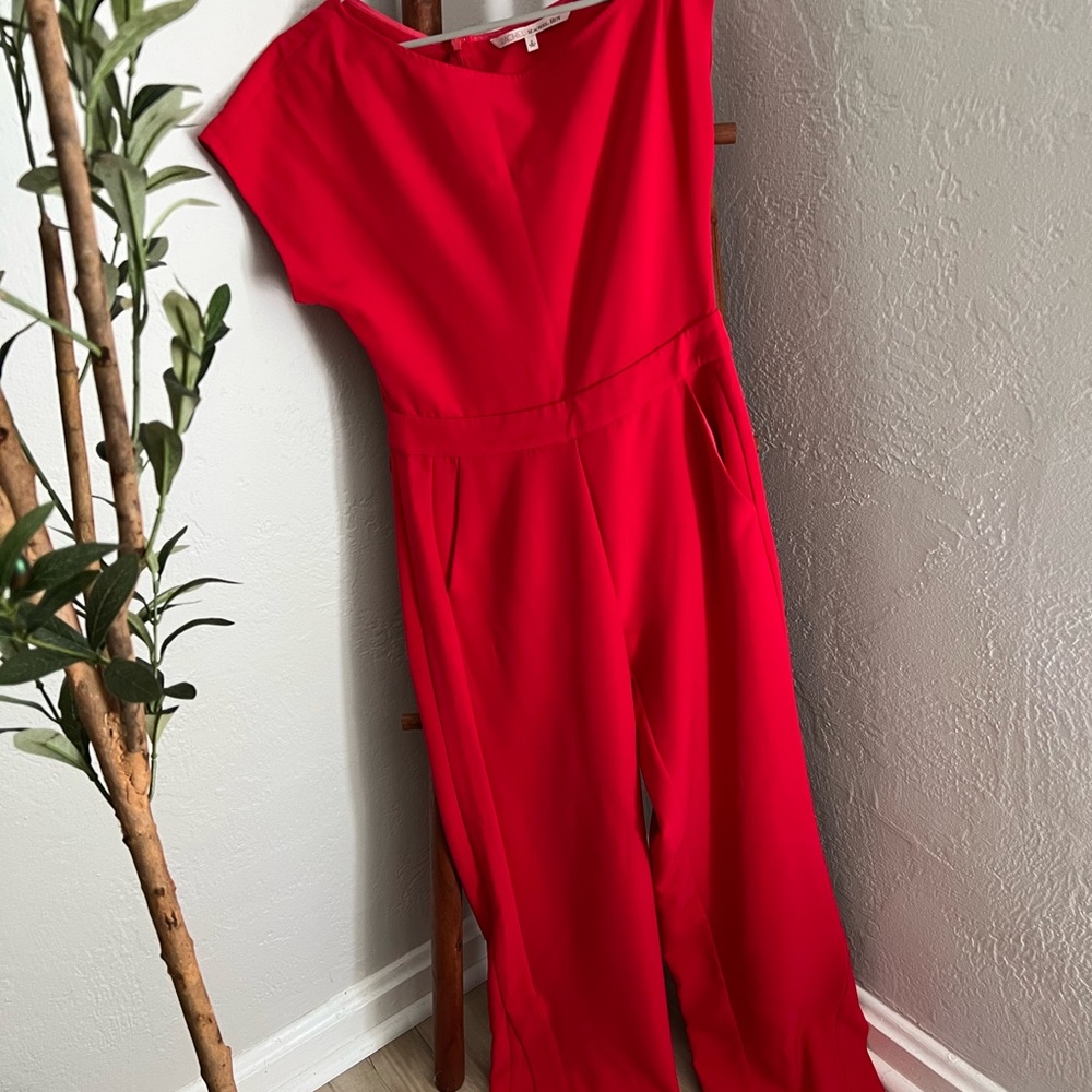 Bright Red Jumpsuit - Rachel Roy